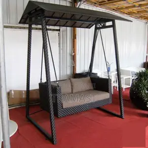 Shade Double Seat Rattan Swing Chair