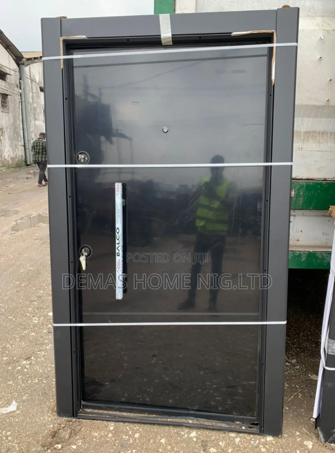 Black Security Door 4 by 7ft