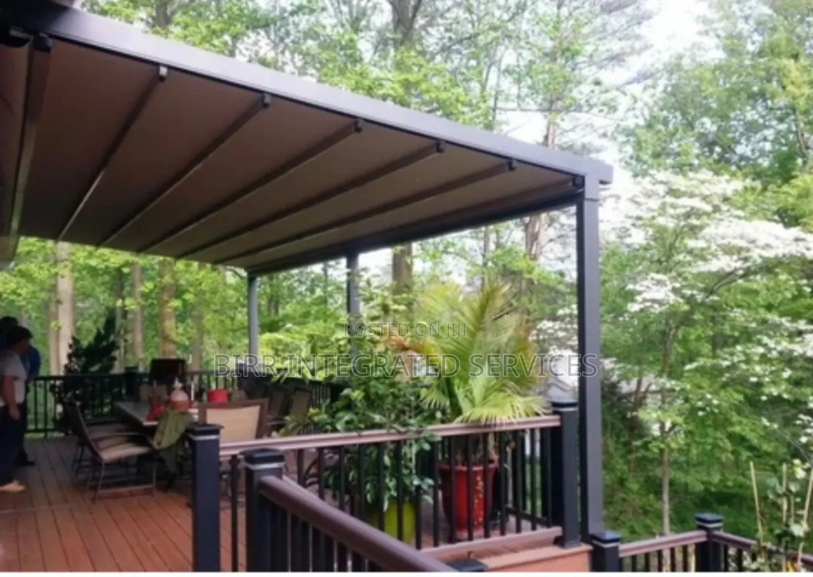Automatic Retractable Shed Pergola Fabrication Professional