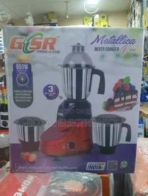 Brand New Gsr Metallic Mixer Grinder Pro 550w