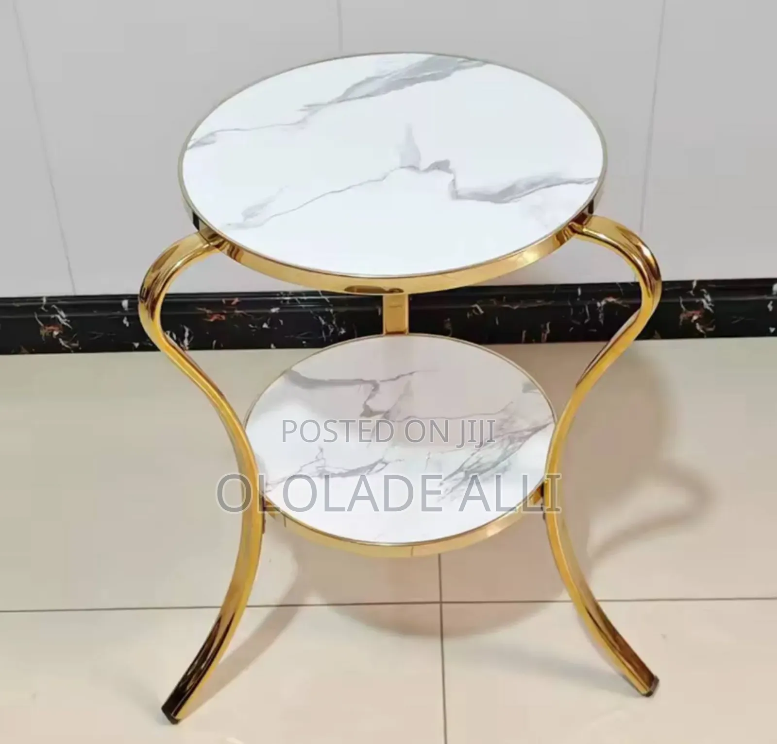 Nordic Luxury Sofa Side Table