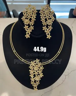 Luxurious Party Real Gold Jewelry Set