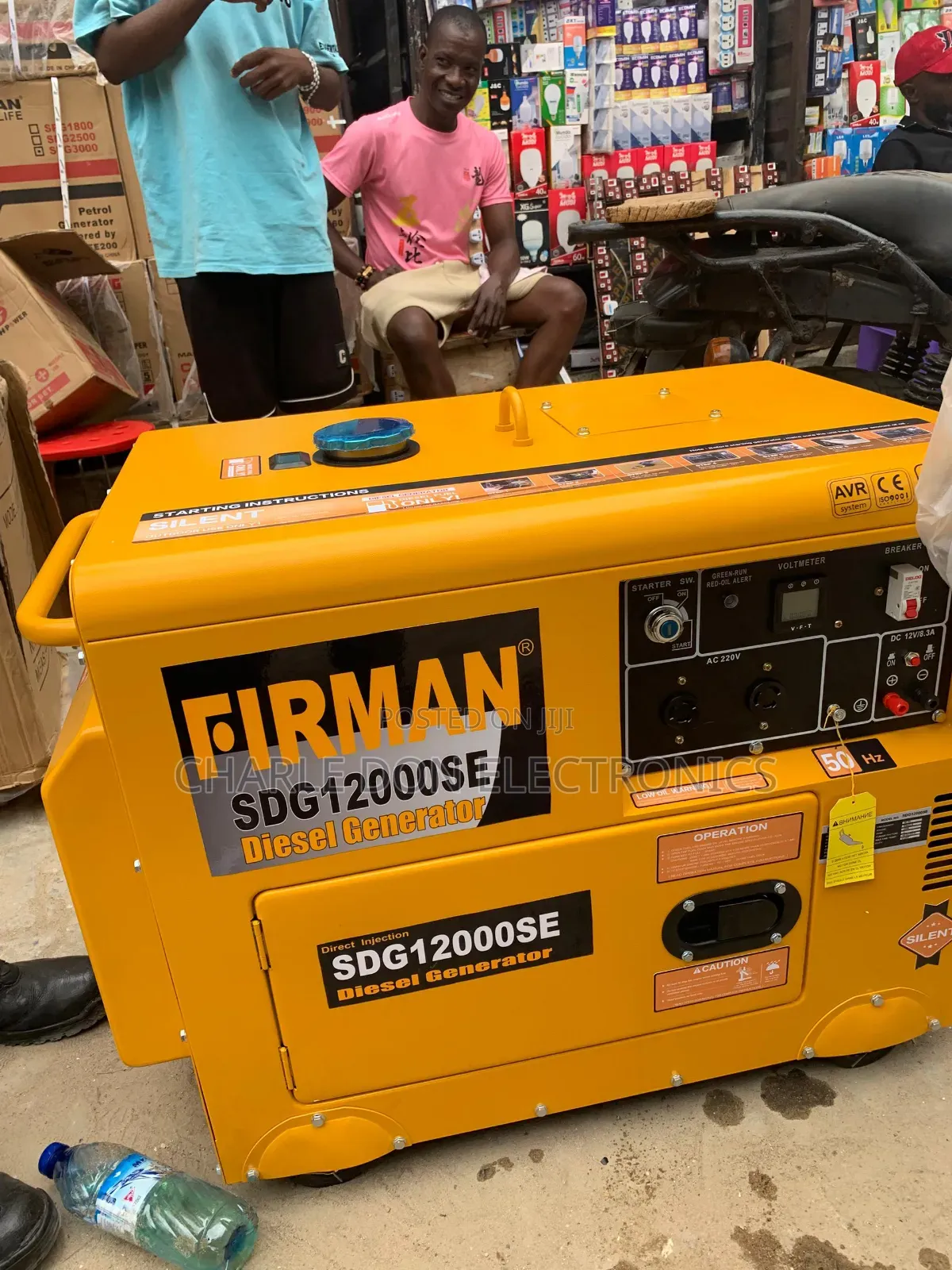 This Is a Fireman 12000 Soundproof Diseal Generator