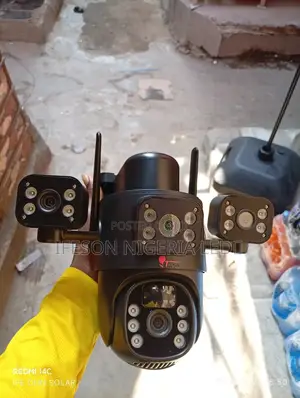 Solar Camera Eseecloud 3lens 3view 4g 8maga Pixel It Uses Sim Card And