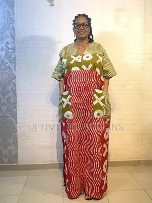 Mixed Ankara Long Gown