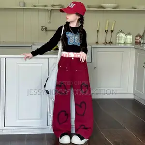 Luxurious Girls Cargo Pants With Tan Top Set