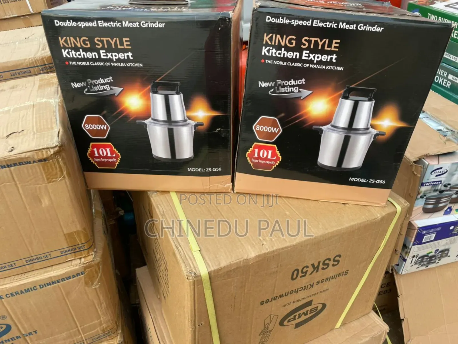 10l High Quality King Style Double Speed Yam Pounder/Food Processor 