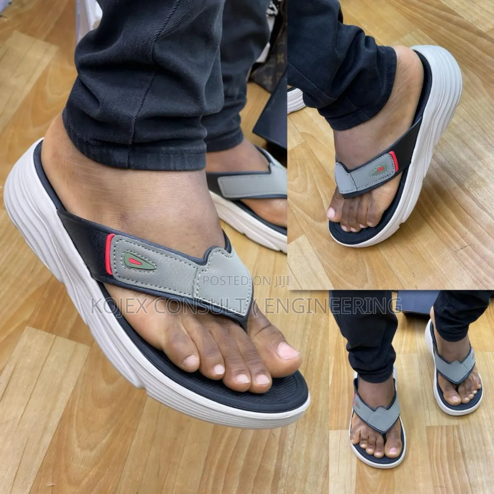 Leather Rubber Quality Slippers