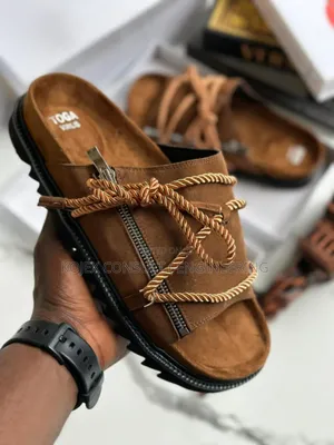 Toga Virilis Luxury Men Comfy Leather Slides