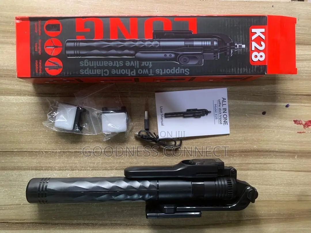 K28 Selfie Stick With Two Light