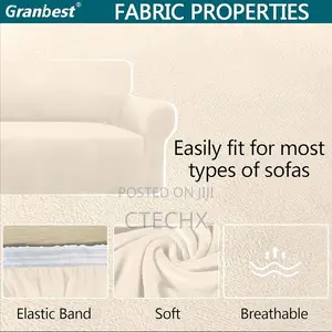 Granbest Premium Thicken Plush Velvet Armchair Cover 1 Seater