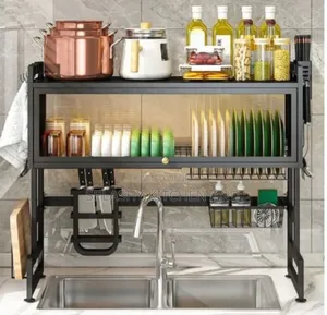 Over the Sink Plate Rack With Cover
