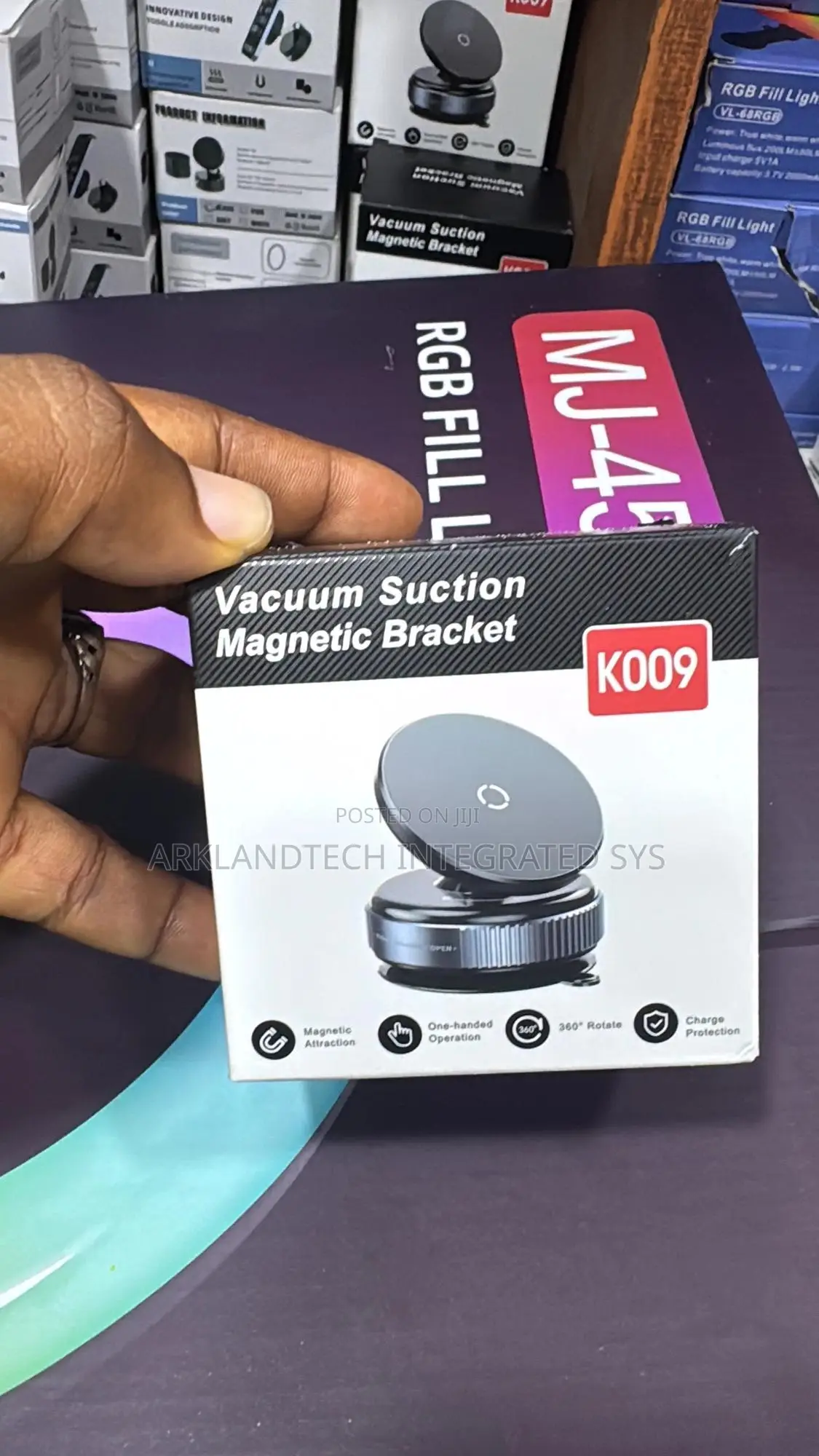 Vacuum Suction Magnetic Bracket