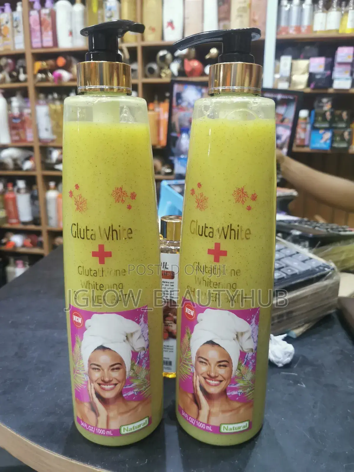 Gluta White Shower Bath