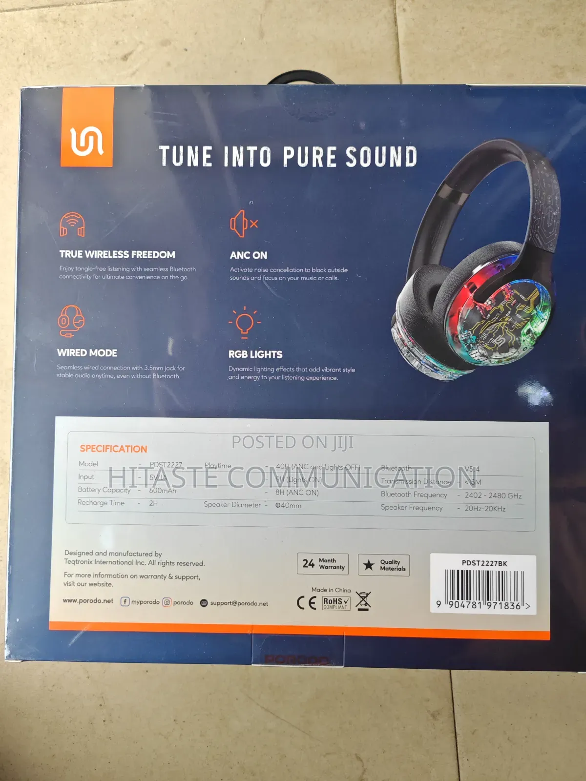 Porodo Soundtec Soho Headphone