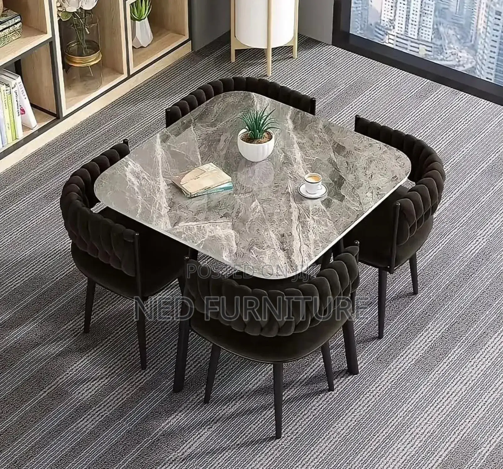 Square Dining By 4 Seaters