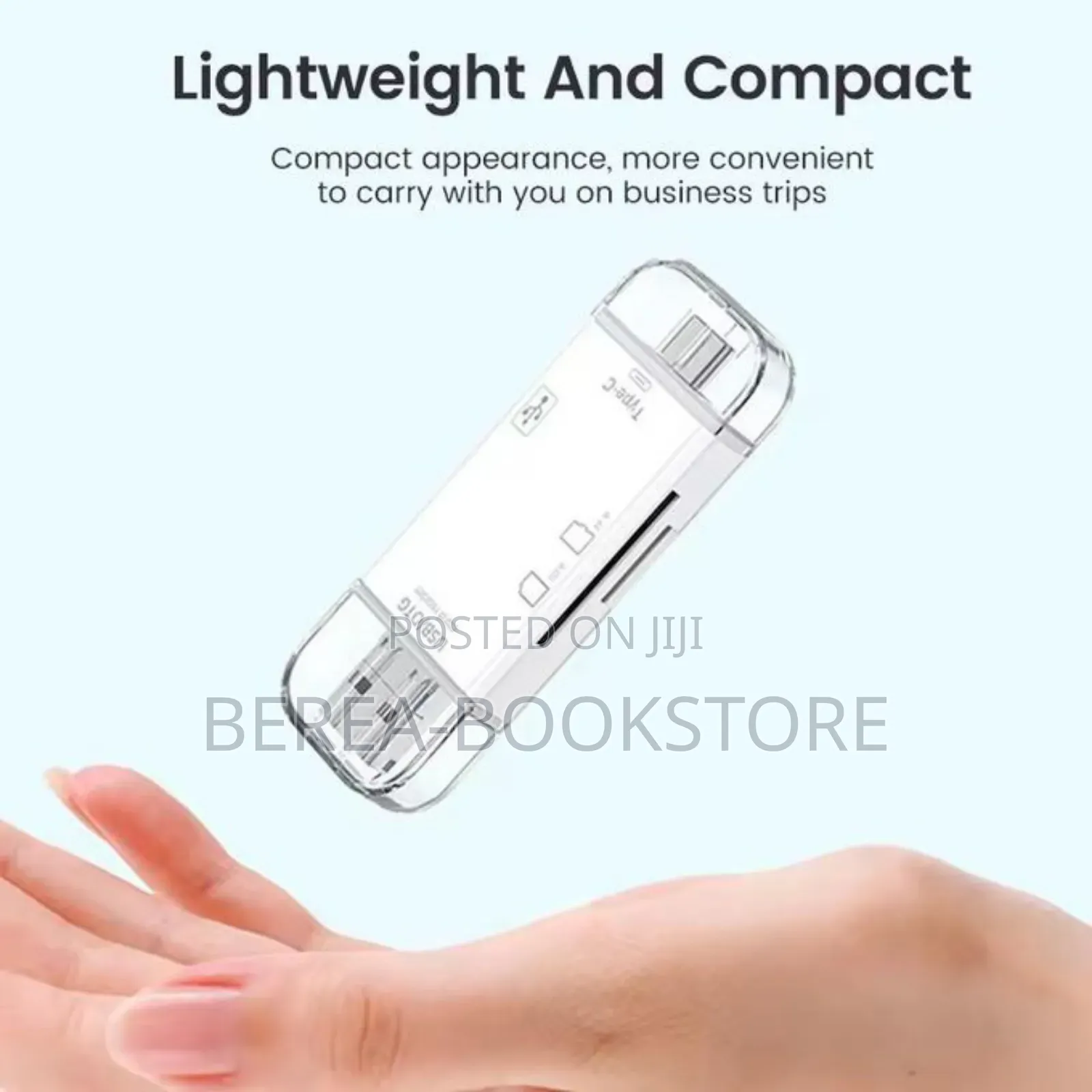 6-in-1 Usb 2.0 Type C Card Reader 2pcs(Black White)