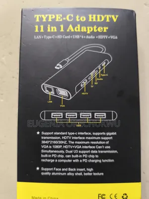 Usb Type C to HDTV 11 in 1 Adapter
