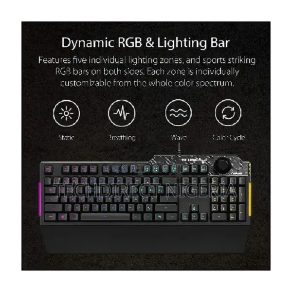Tuf Gaming Rgb Keyboard With Dedicated Volume Knob