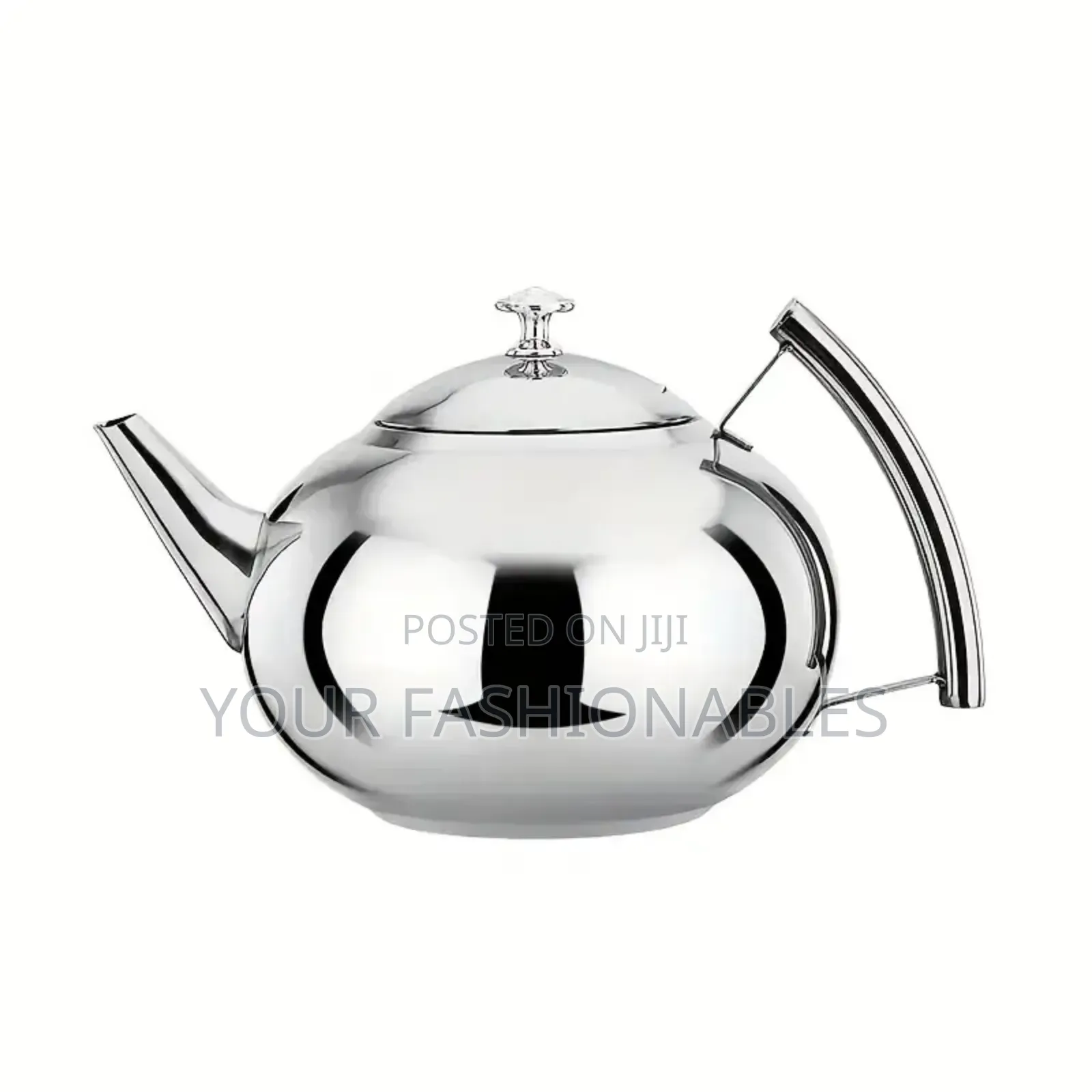Large Stylish Teapot Kettle With Infuser ( Silver 2litres)