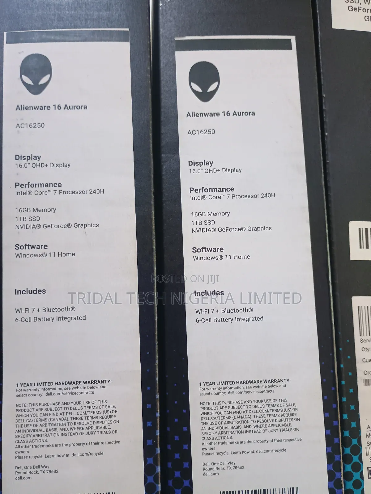 New Laptop Alienware Area-51m 16GB Intel Core 7 SSD 1T