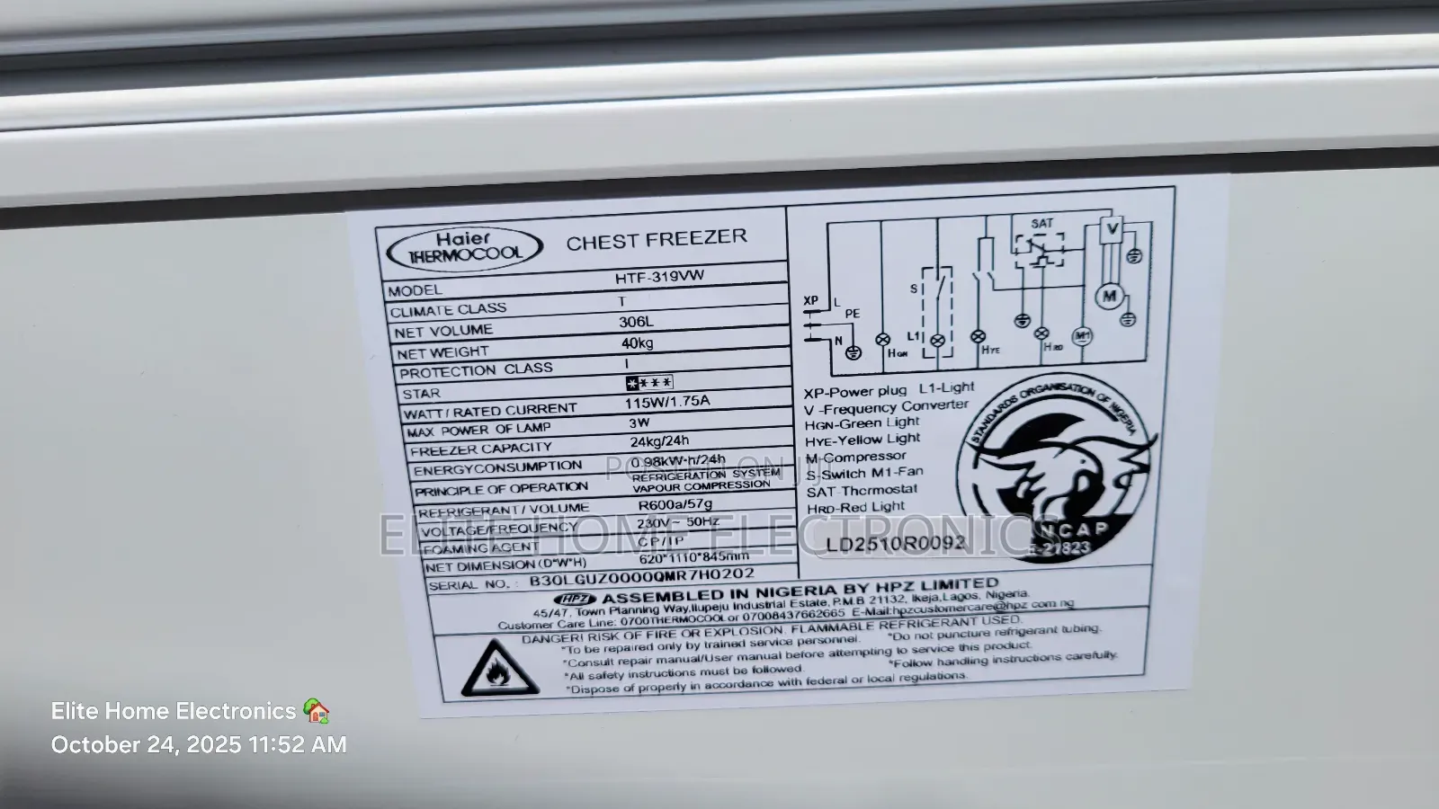 Thermocool Inverter Freezer