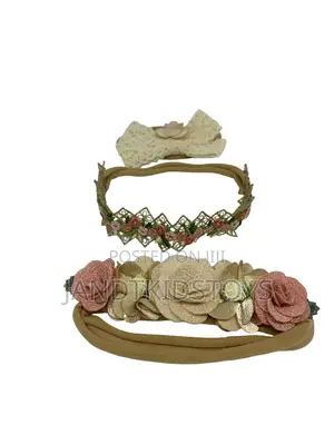 Flower Baby Girl Headband Set - 3 PCS