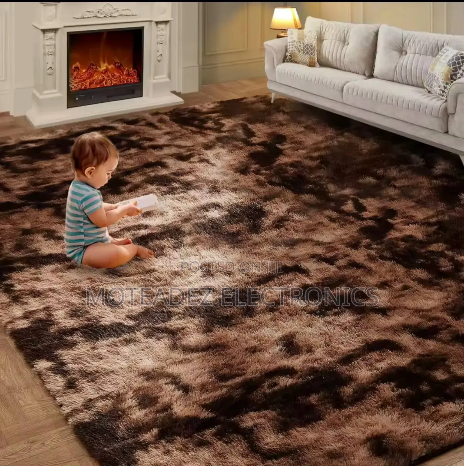 High Quality Plush Soft Fluffy Centre Rug (160cm*230cm/5ftby7ft)
