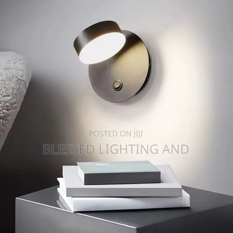 Led Modern Bedroom Bedside 360 Rotating Wall Light