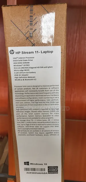 New Laptop HP Stream 11 4GB Intel Celeron eMMC 60GB
