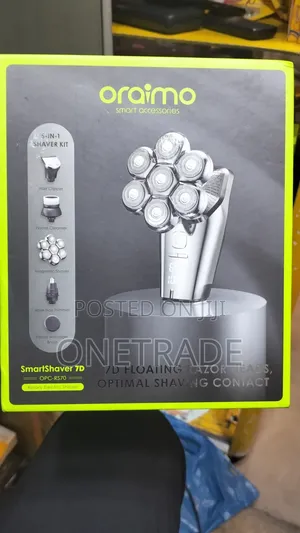 Oraimo Smartshaver 7d.5-in-1 Grooming Kit and Rotary Electric Shaver.