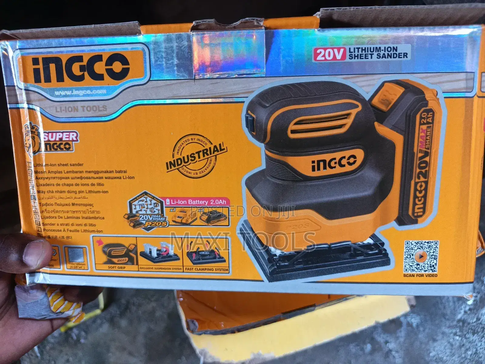 Ingco 20v Lithium-ion Sheet Sander