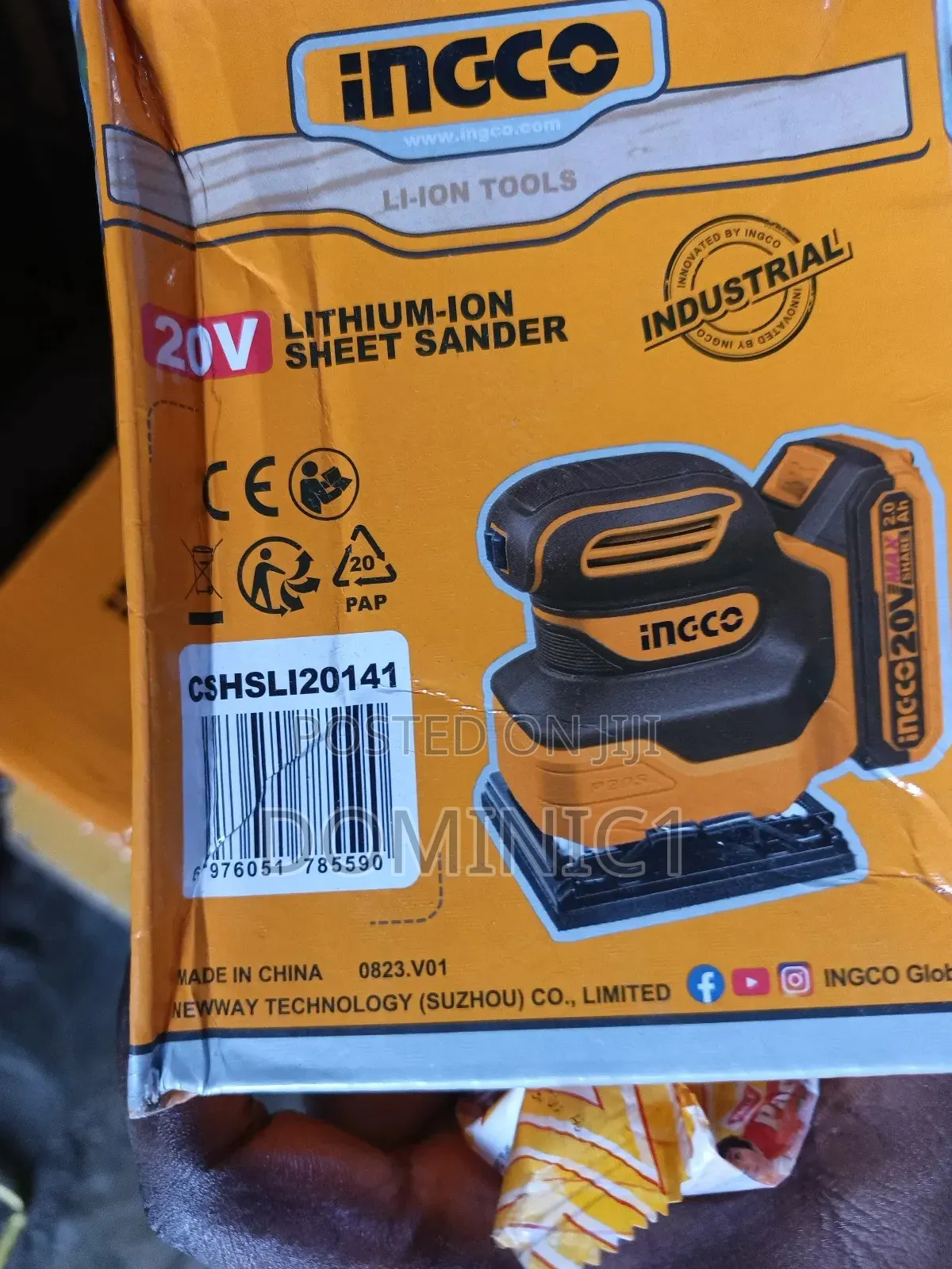 Ingco 20v Lithium-ion Sheet Sander