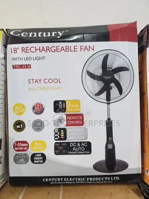 Century Rechargeable Fan 18inches