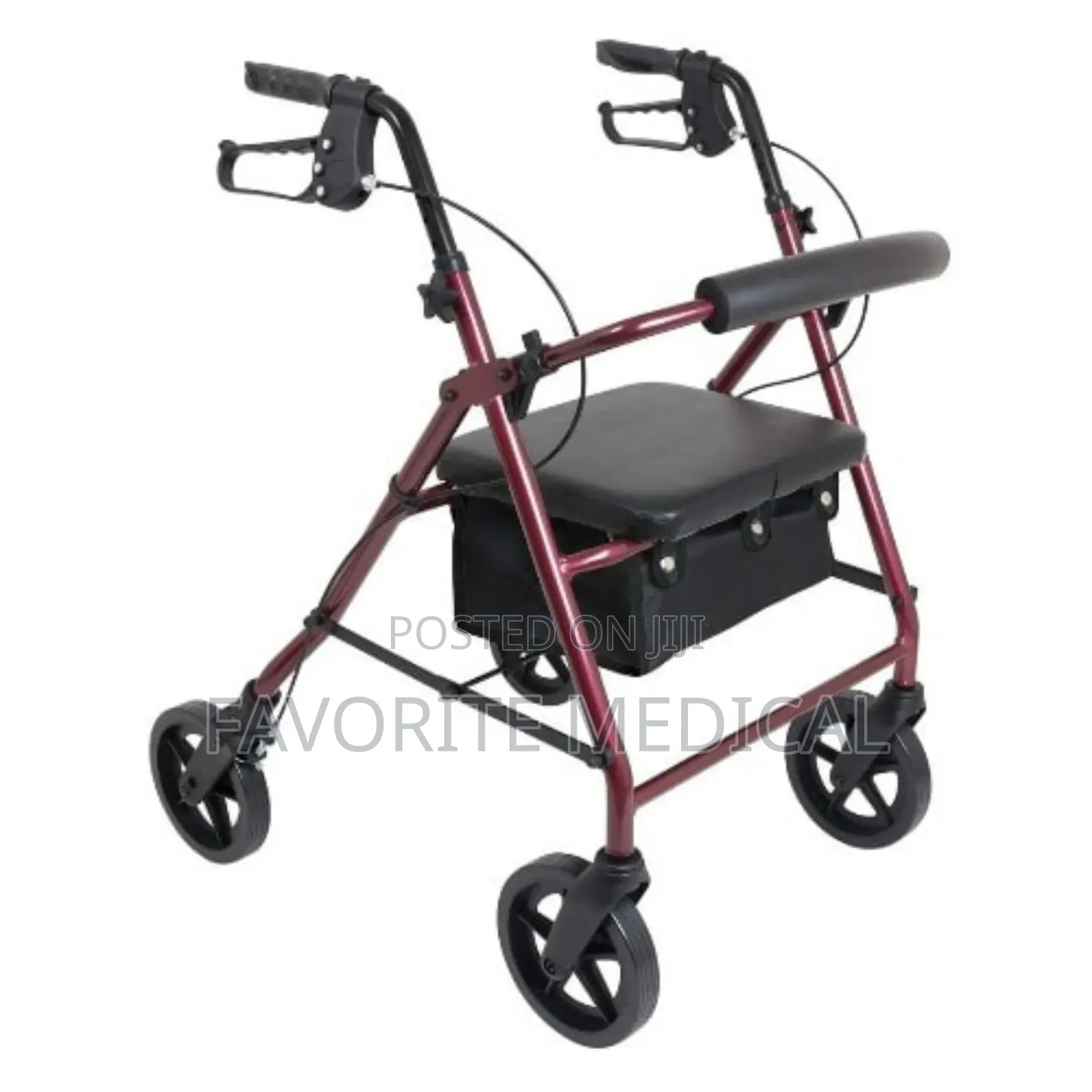 Foldable Adjustable Rollator Walker
