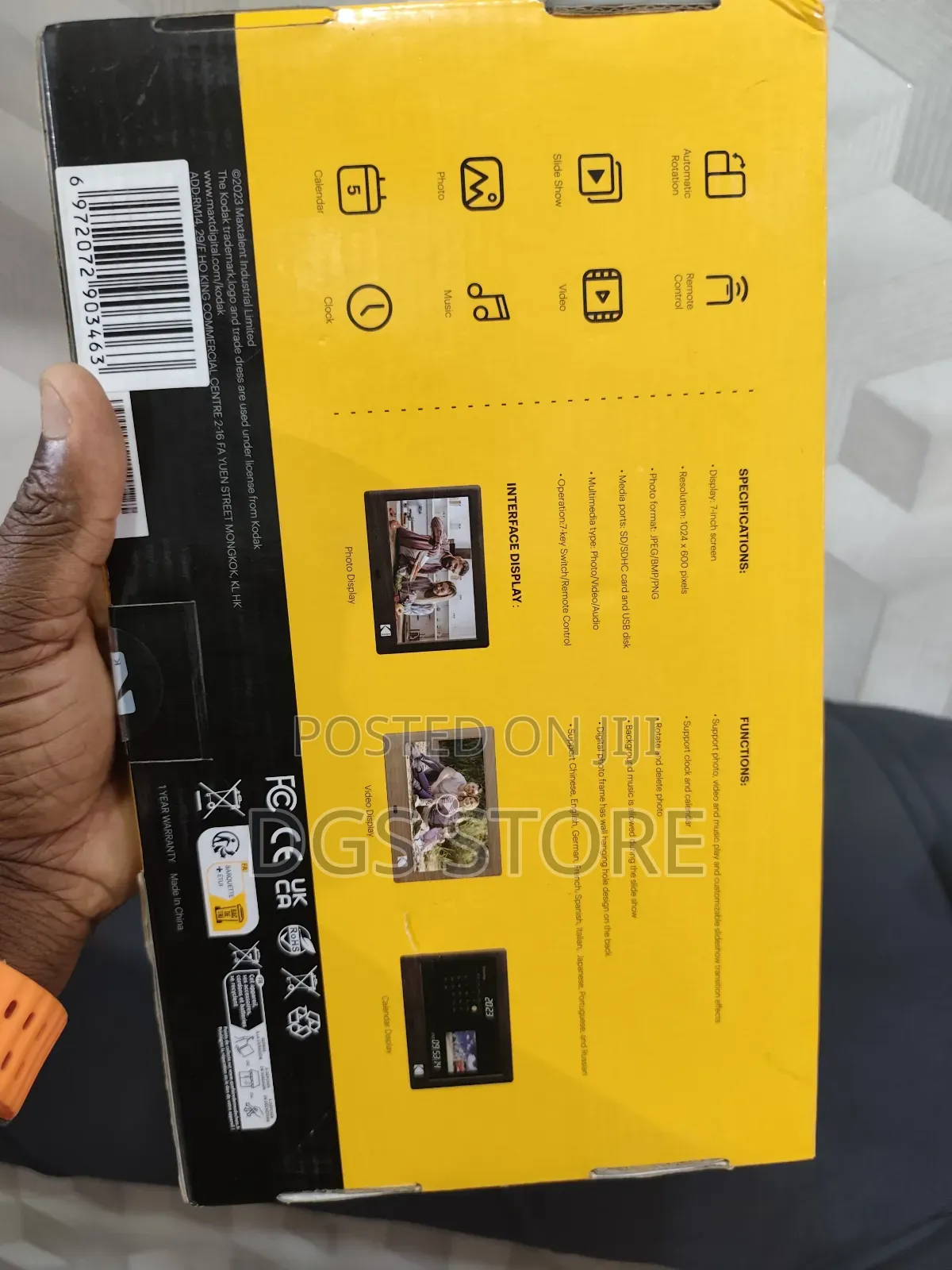 Kodak 7 Inch Digital Photo Frame 