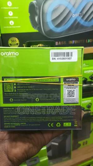 Oraimo Watch Nova Am, a Smartwatch With a 2.01-Inch Amoled Hd Calling