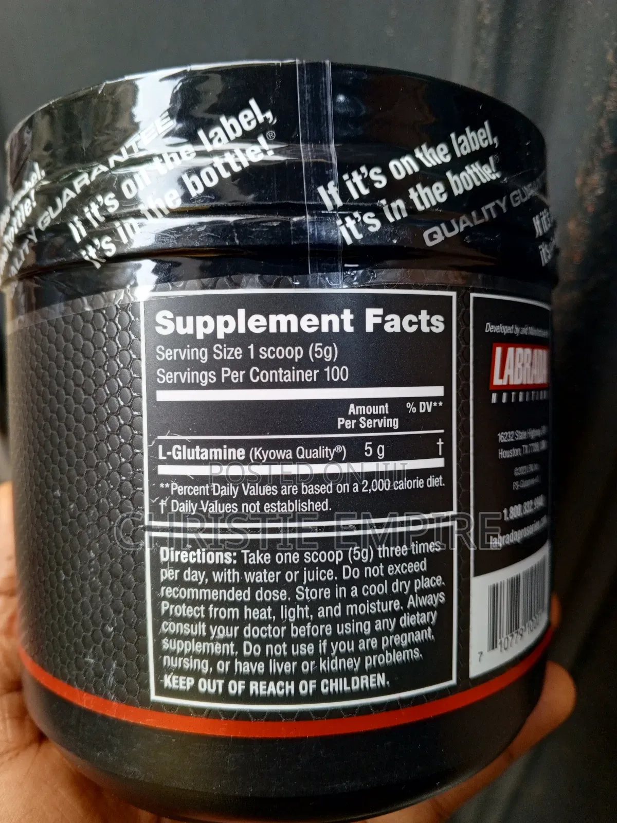Labrada Glutamine Recovery