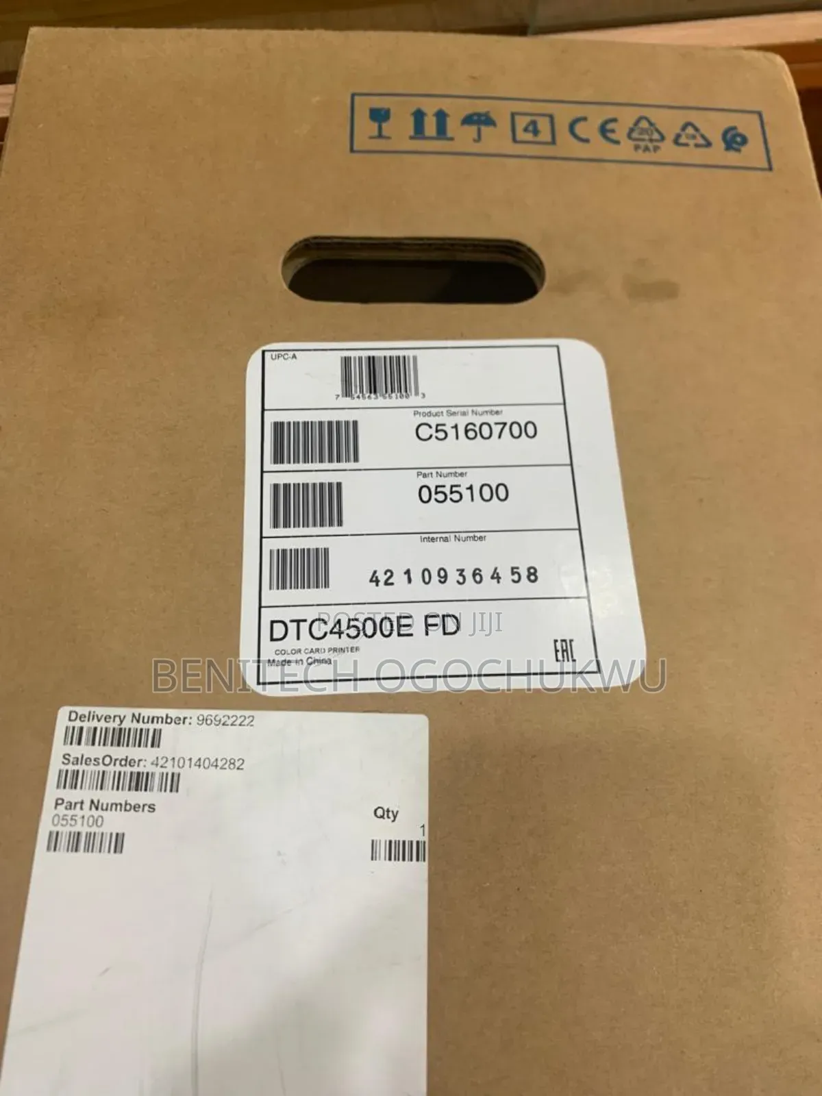 Brand New Fargo Dtc4500 Printer Dual Sided Id Card Printer