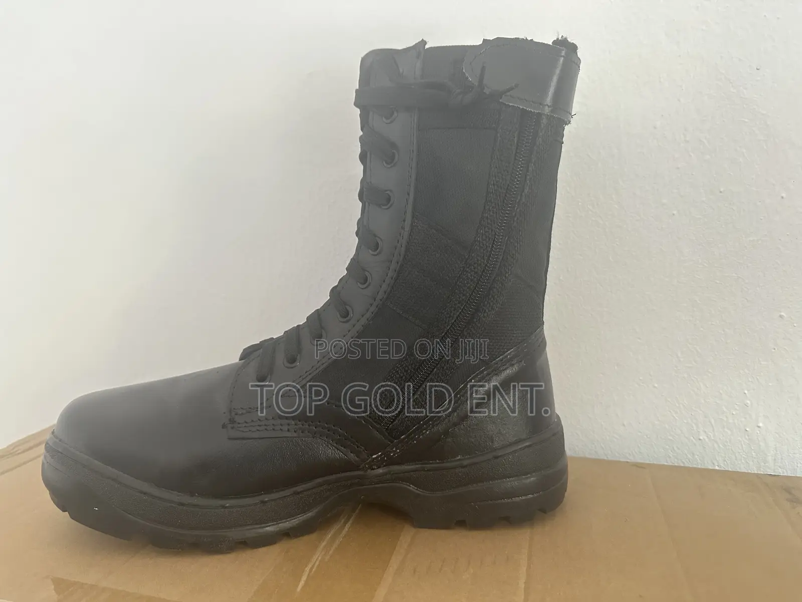 Quality Dessert Boot With Side Zip