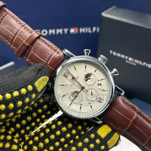 New Tommy Hilfiger Leather Coorperate Wristwatch