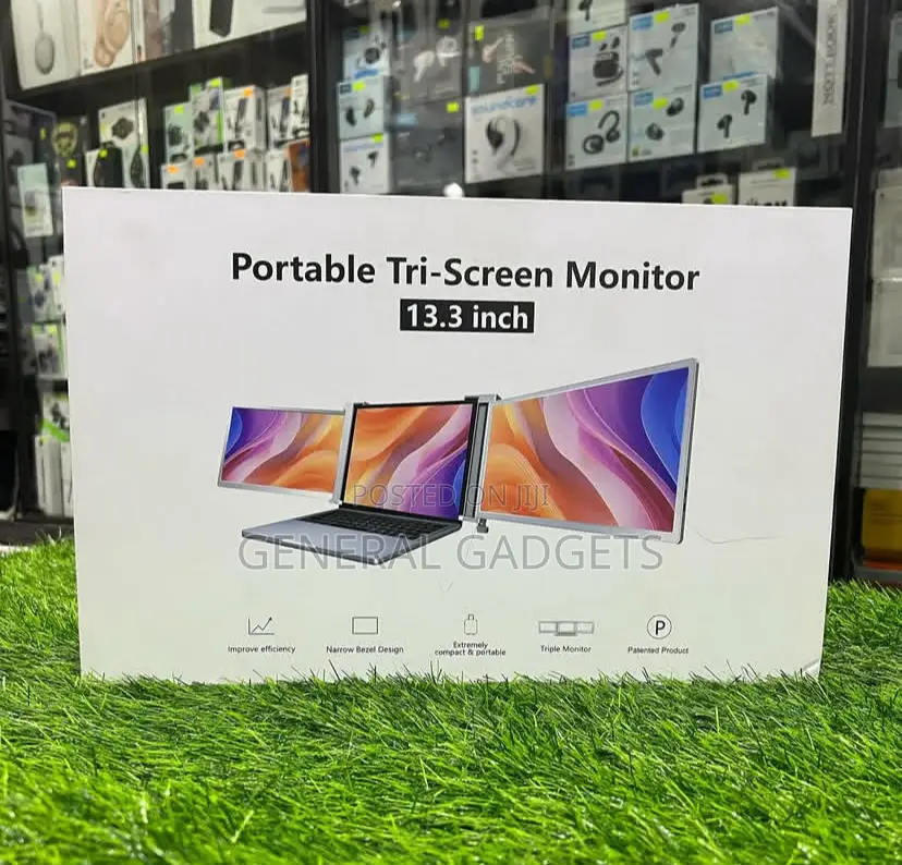 Portable Tri-Screen Monitor