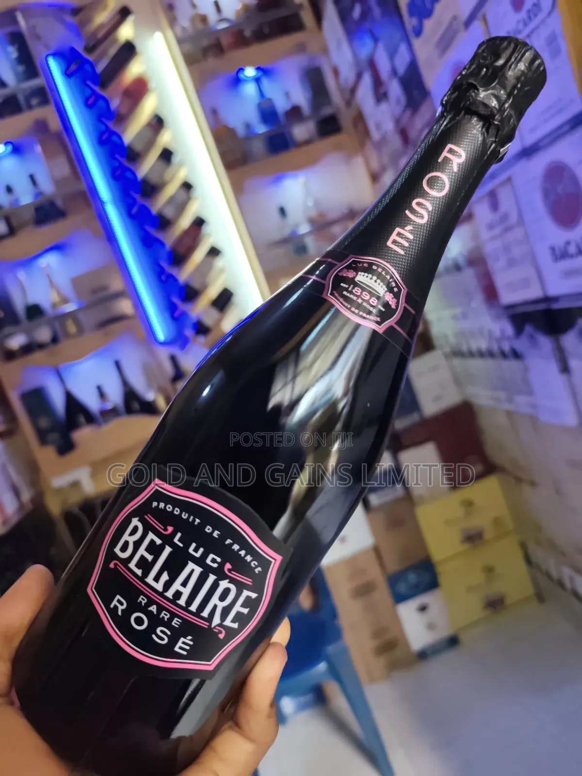 Belaire Rose With Light 6btls