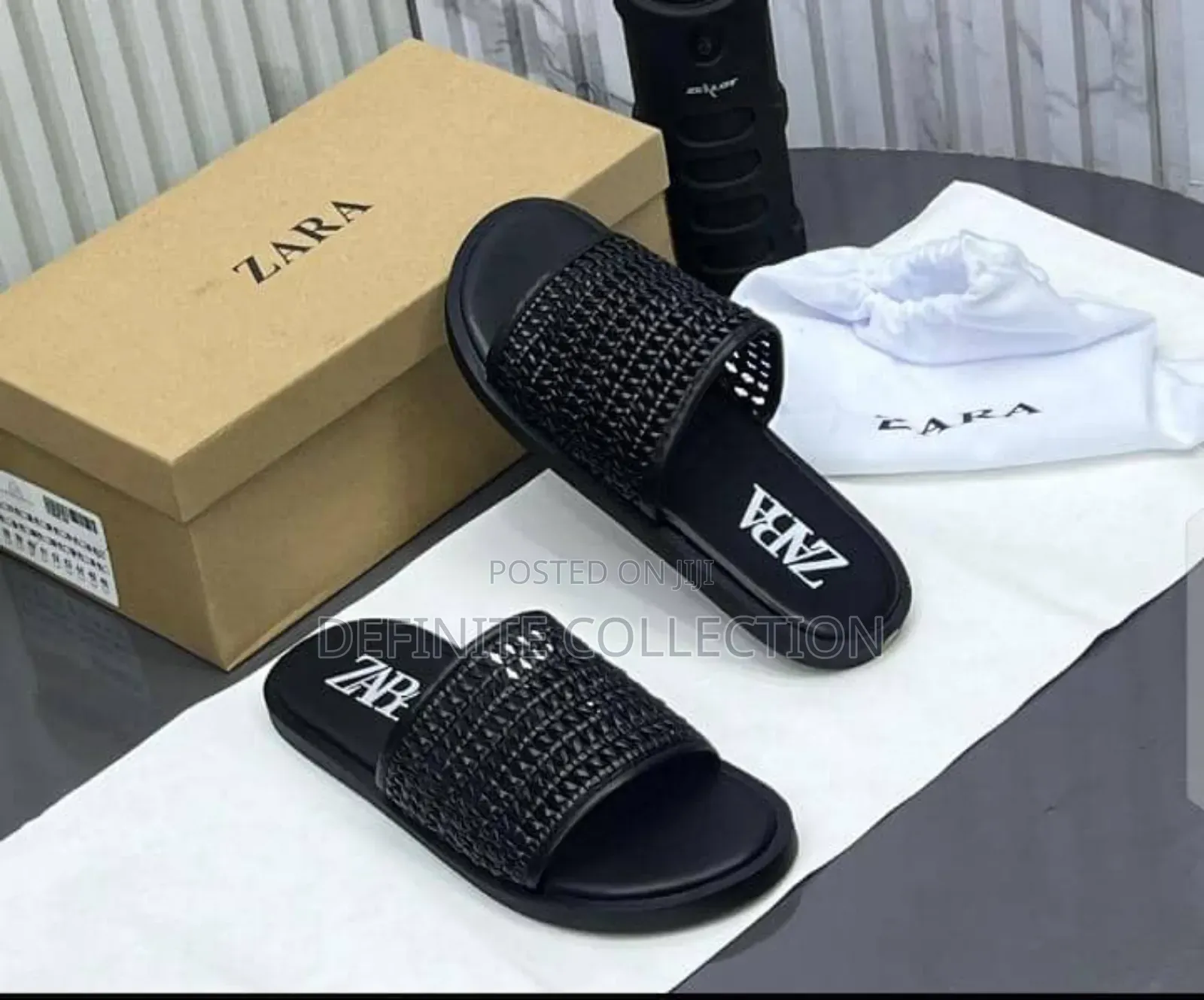 Luxury Netted Leather Slippers