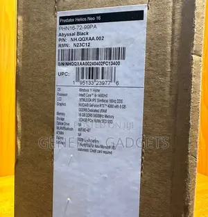 New Laptop Acer Predator Helios Neo 16 16GB Intel Core I9 SSD 1T