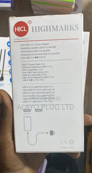 65w Usb-C +C Power Adapter With 2 Way