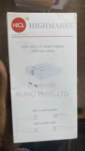 65w Usb-C +C Power Adapter With 2 Way