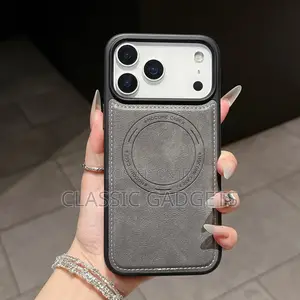 Leather Magsafe Simple Back Case for iPhone 17 Pro/ 17 Pro Max