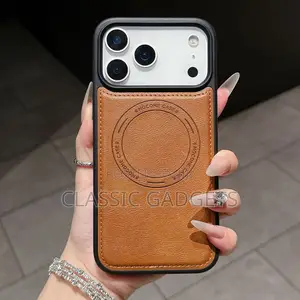Leather Magsafe Simple Back Case for iPhone 17 Pro/ 17 Pro Max