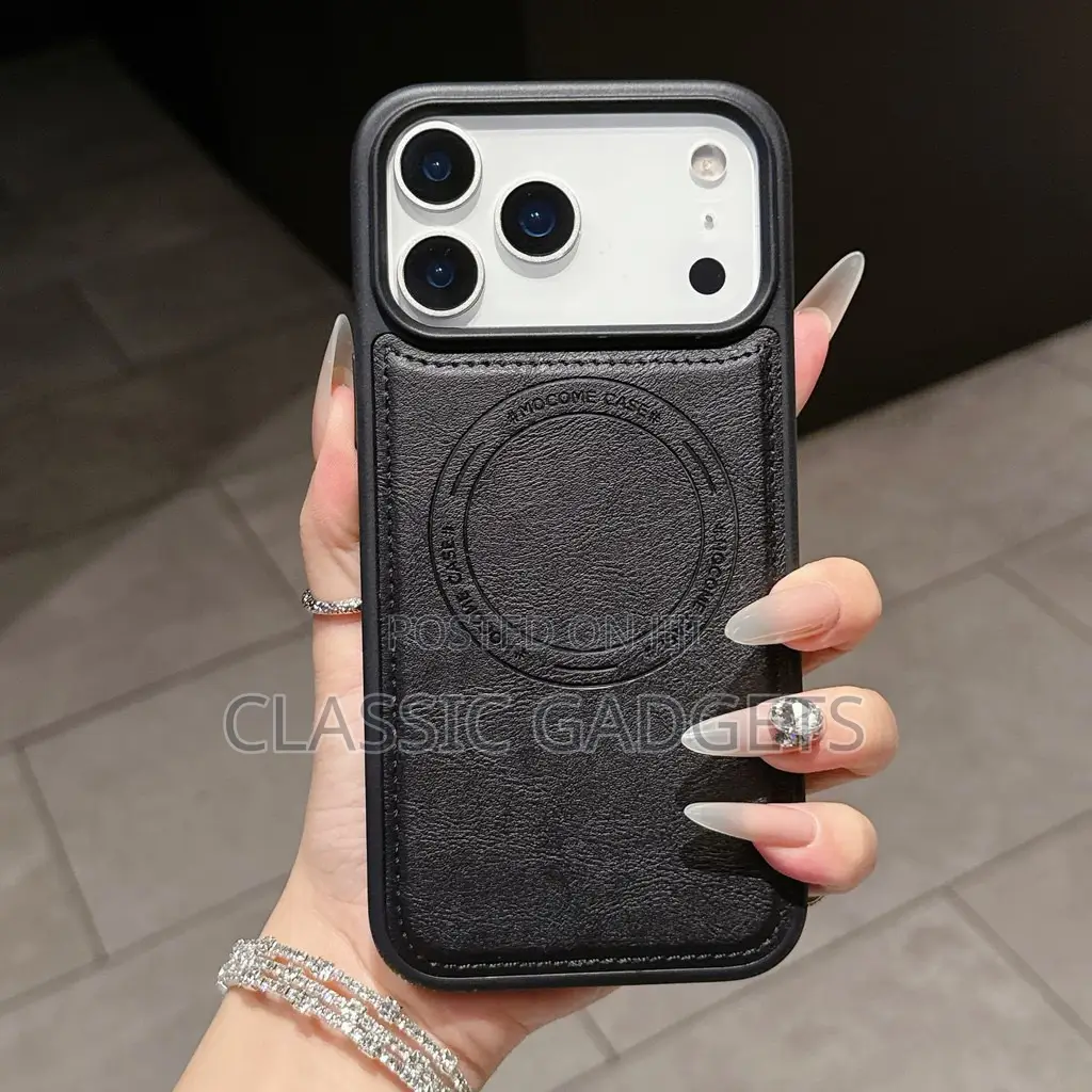 Leather Magsafe Simple Back Case for iPhone 17 Pro/ 17 Pro Max